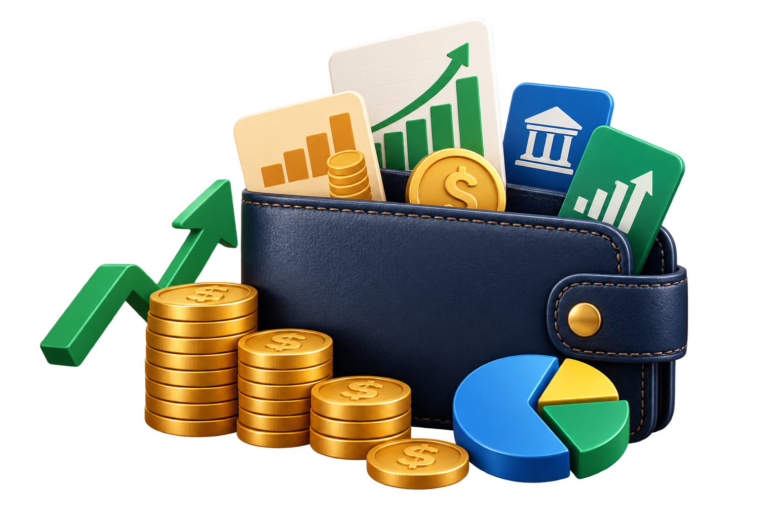 Carteira de Investimentos com Gráficos e Moedas